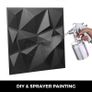 50x50cm 3D Wall Panel Self-Adhesive Tile White/Black 13Pcs Tiles PVC Wall Decorative Home Living Room Kitchen TV Backdrop Image 5
