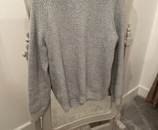 Light Grey Ribbed Jumper size XL