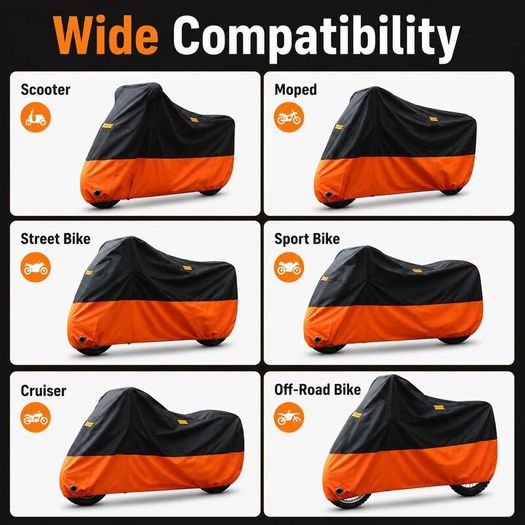 XXXL Waterproof Motorbike Cover UV Dust Protection