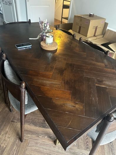 dining table and chairs