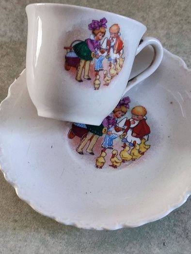Johnson bros. bone china espresso cup and saucer.
