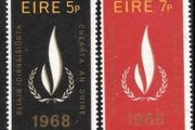1968 Ireland International Human Rights Year Commemorative Stamp Mint Never Hinged (MNH)