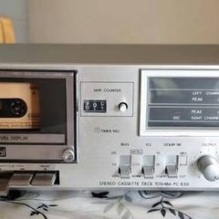 From 1980 Tochiba PC-E50 cassette deck,working good.