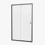 Crosswater black sliding 1200 shower door Image 2