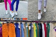 ladies italian stretch trousers 10/16