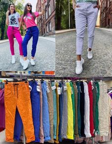 ladies italian stretch trousers 10/16