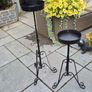 Pair of Vintage Wrought Iron Telescopic Stands/Plant Stands. Image 2