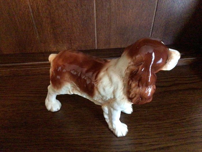 Vintage Coopercraft China Springer Spaniel Dog Figurine Ornament