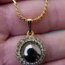 18K Gold Plated Pendant Necklace length 9,5" - 7,0g Image 4