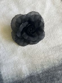 Black rose brooch- clothes/ bag decoration