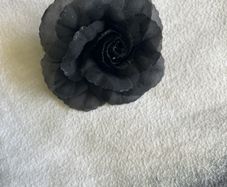 Black rose brooch- clothes/ bag decoration