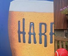 Large Harp Lager Sign
