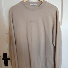 Acne Studios Logo Long Sleeve T-Shirt Beige / Taupe