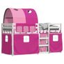 Bunk Bed without Mattress Pink 90x200 cm Solid Wood Pine Image 3