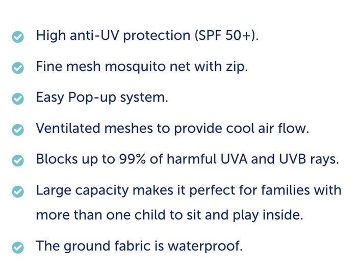 Babymoov Anti-UV Tent 50+ Factor UV Protection