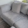 Two Seater Sofa, Swivel Snuggle Chair and Footrest Image 5