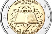 Netherlands 2 Euro Commemorative Coin 2007 - Treaty of Rome. Uncirculated.