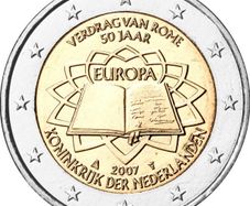 Netherlands 2 Euro Commemorative Coin 2007 - Treaty of Rome. Uncirculated.