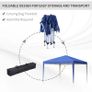 NEW SALE | 3 x 3m Pop Up Gazebo - Blue Image 4