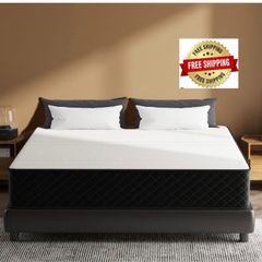 Extra Firm Single Mattress 10 Inch, 7-Zone Hybrid Mattress with Memory Foam and Individually Pocket Spring, Features Motion Isolation & Back Pain Relief, Firm Mattresses in a Box, 90x190x25cm