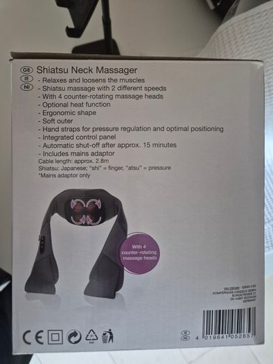 Shiatsu Neck & Shoulder Massager with Heat, Excellent Condition (SilverCrest)