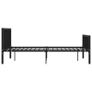 Bed Frame Black Metal 180x200 cm Image 2