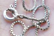 Vintage Sterling Silver 925 Box Bangle L-7,5"