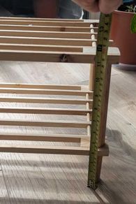 Natural 2 Tier Wooden Shoe Rack