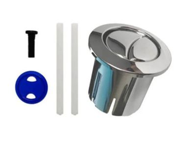 Roca Dual Flush Push Button With Plain Rods Chrome AH0002100R  Short Body