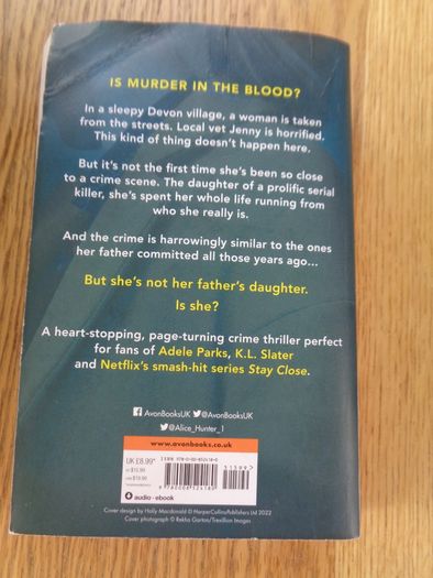The Serial Killer's Daughter by Alice Hunter for Sale