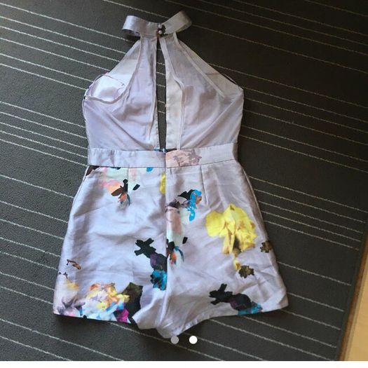 lilac playsuit size 12