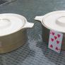 Brendan Erin Arklow pottery 3 pieces, 2 tureens, 1 double pourer, no damage, D18 Image 2