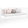 Sofa Bed Frame White Metal 90x200 cm Image 8