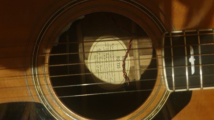 Vintage Yamaha FG 735 semi acoustic guitar