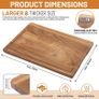 Brand New Acacia Wood Cutting Board Durable Non-Slip Feet with Juice Groove Image 2
