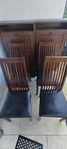 4 x dining table chairs and one Tea Table