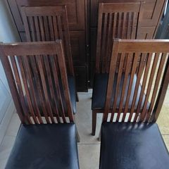 4 x dining table chairs and one Tea Table