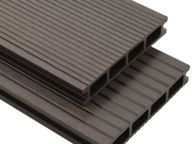 main image for ad WPC Hollow Decking Boards with Accessories 16m(sqr) 2.2m Dark Brown