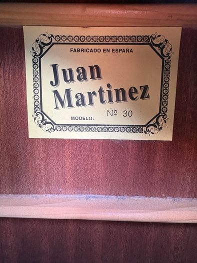 Juan Martinez Model No 30 Classical Guitar (Made in Spain)