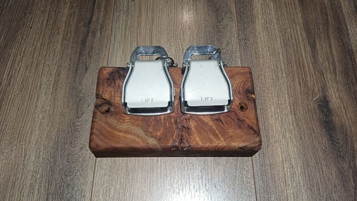 Authentic Aircraft Seatbelt Key Holder Handcrafted Aviation Wall Mount