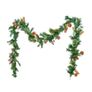 Christmas Garland, 2750mm Artificial Christmas Garland with Light String, Faux Greenery Decoration with Berry Clusters, Pine Needles, Pine Cones, Realistic Xmas Collection for Mantel Fireplace Image 9