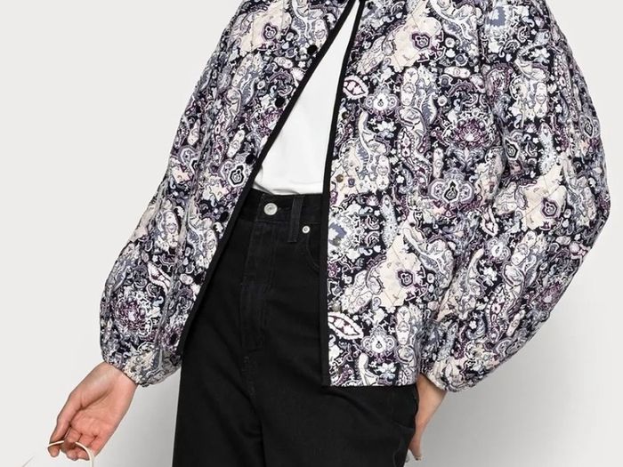 Saint Tropez Quilted Paisley Jacket Size M