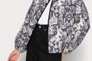 Saint Tropez Quilted Paisley Jacket Size M