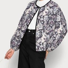 Saint Tropez Quilted Paisley Jacket Size M