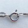 Vintage Italian Sterling Silver 925 Braided Minimalist S-link Chain Necklace length 16,5" - 4,21g Image 7