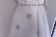 Pearce Fionda little girl formal occasion white embroidered maxi dress age 2 Postage included