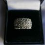 Vintage Sterling Silver 925 Lab Created Ice White Cubic Zirconia Cluster Ring size P - 4,95g Image 3