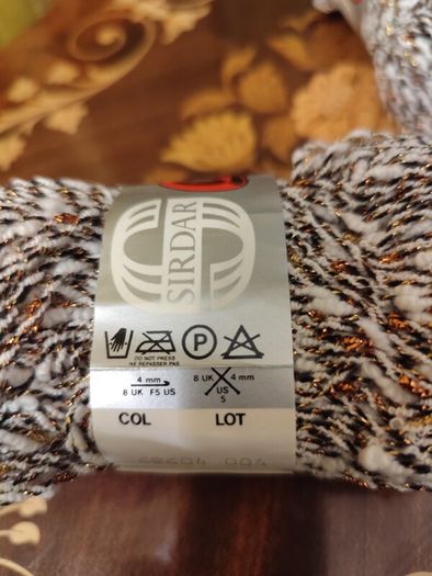 10 X Metallic Gold Wool Sirdar Double Knit Balls