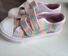 Girls Rainbow Canvas Shoes