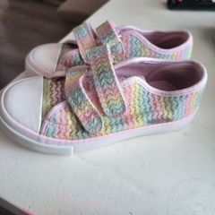 Girls Rainbow Canvas Shoes